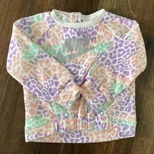 Nike Toddler Multicolor Leopard Print Sweatshirt